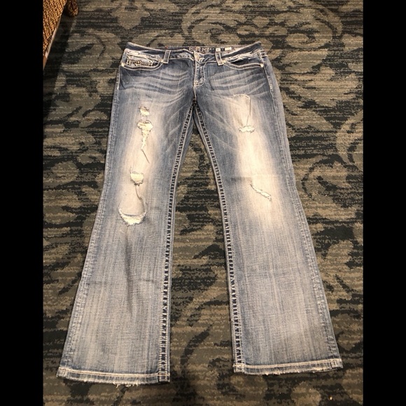‼️SOLD‼️Womens Miss Me Bootcut Jeans Size 36 - Picture 2 of 13